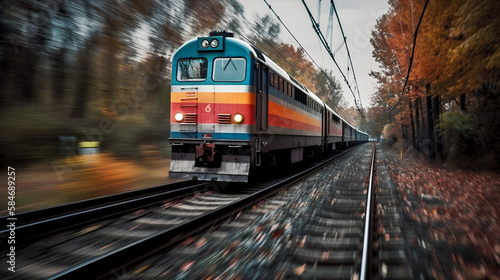 train_passing_fast_Generated with Midjourney AI