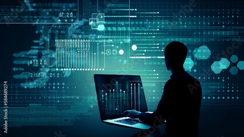 program_code_graphic_data_Generated with Midjourney AI