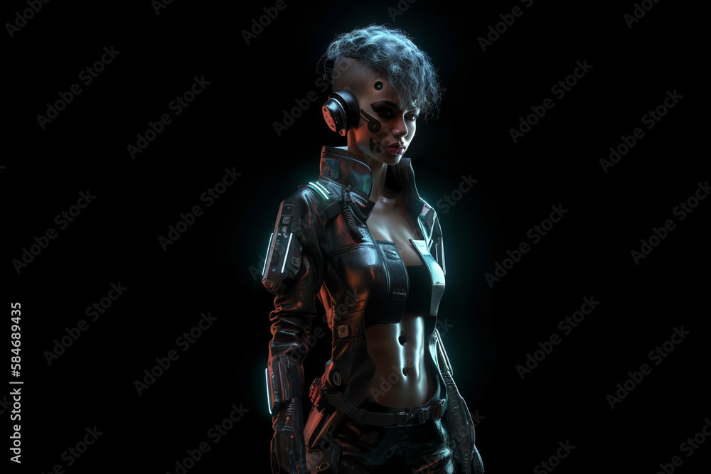 Naklejka premium Cyberpunk Avatar