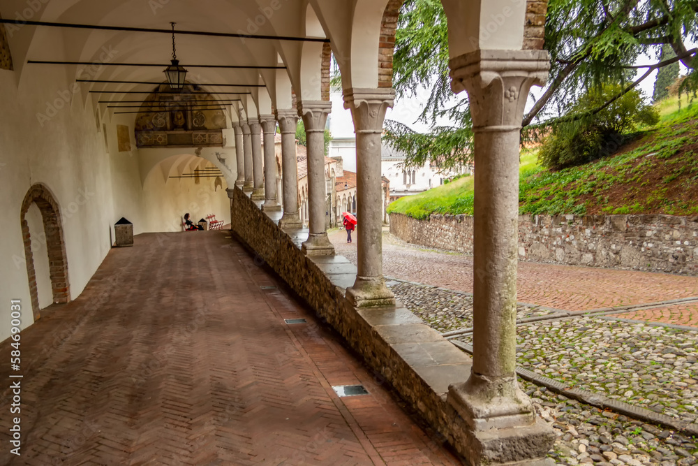 Obraz premium View of the arcades of the castle of Udine, Friuli Venezia Giulia - Italy