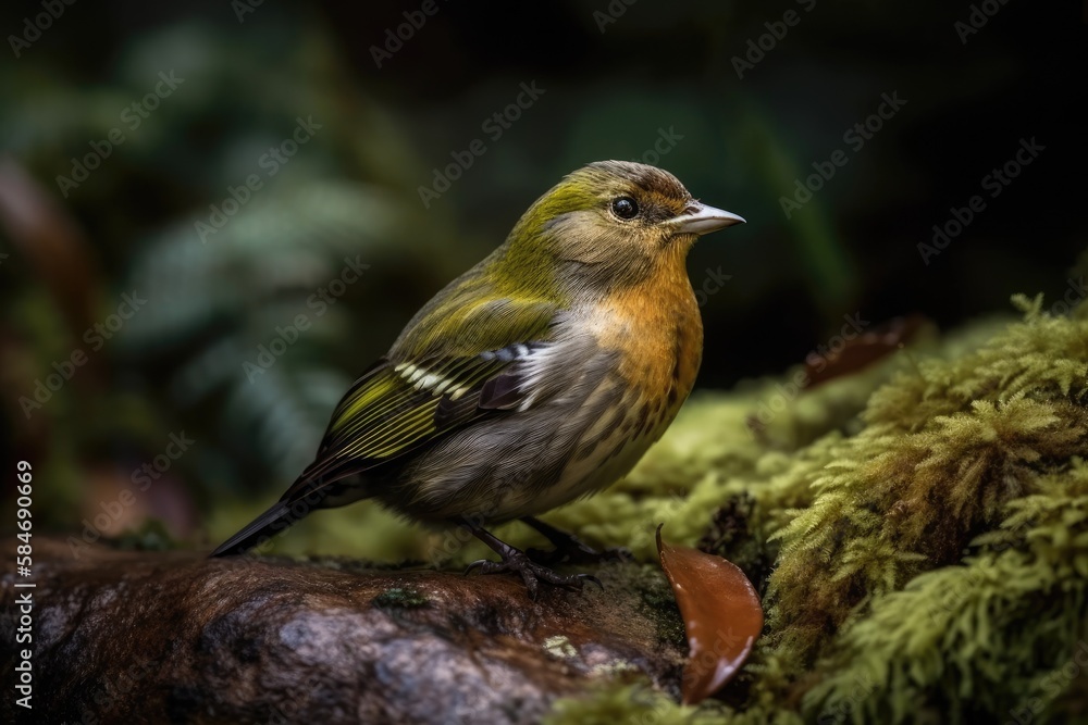 Madeira Nature Maderensis Bird. Generative AI Madeira Nature Maderensis Bird. Generative AI