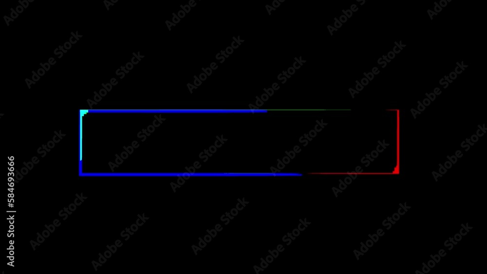 Signboard with empty space for logo or text. Animation glitch effect Signboard with empty space for logo or text. Animation glitch effect