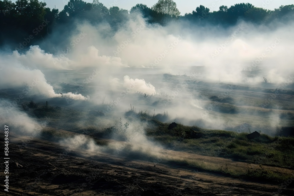 Fototapeta premium extensive background smoke. Generative AI