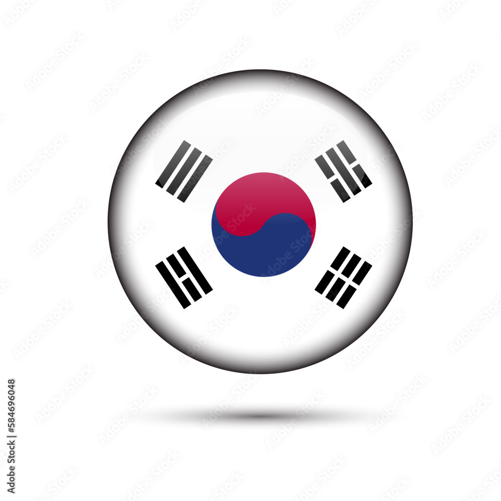 Made in Korea premium vector. Made in Korean icons Made in Korea premium vector. Made in Korean icons