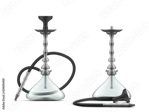 3D Metal Smoking Hookah Lounge Cafe Tool