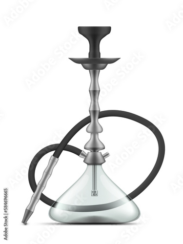 3D Metal Smoking Hookah Lounge Cafe Tool