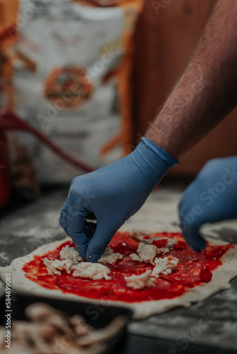 Obraz na płótnie Pizza z pieca opalanego drewnem. w salonie