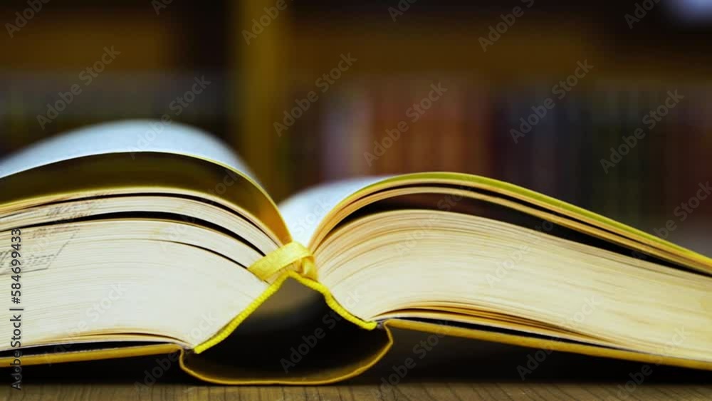 open book on table open book on table