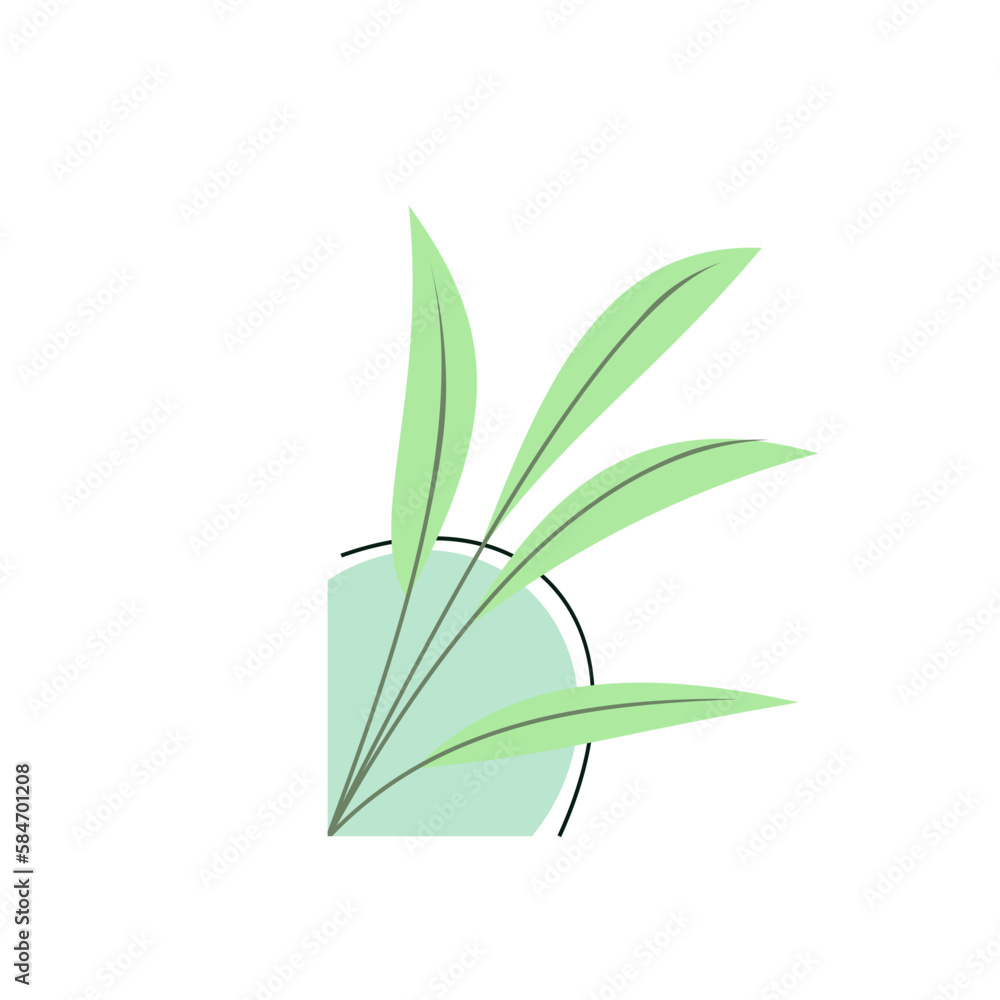 Corner Boho Plant Element Corner Boho Plant Element