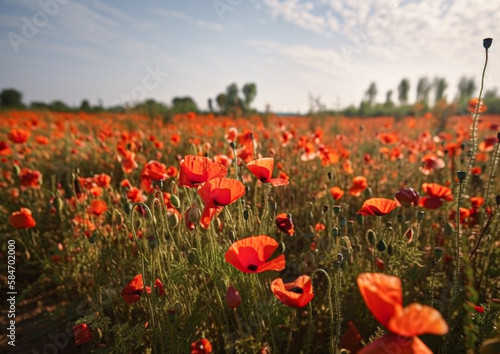 field of poppies and sky © iv work