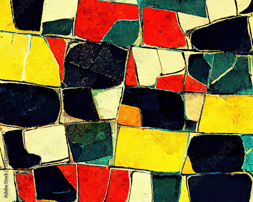 Mosaic texture, digital art.