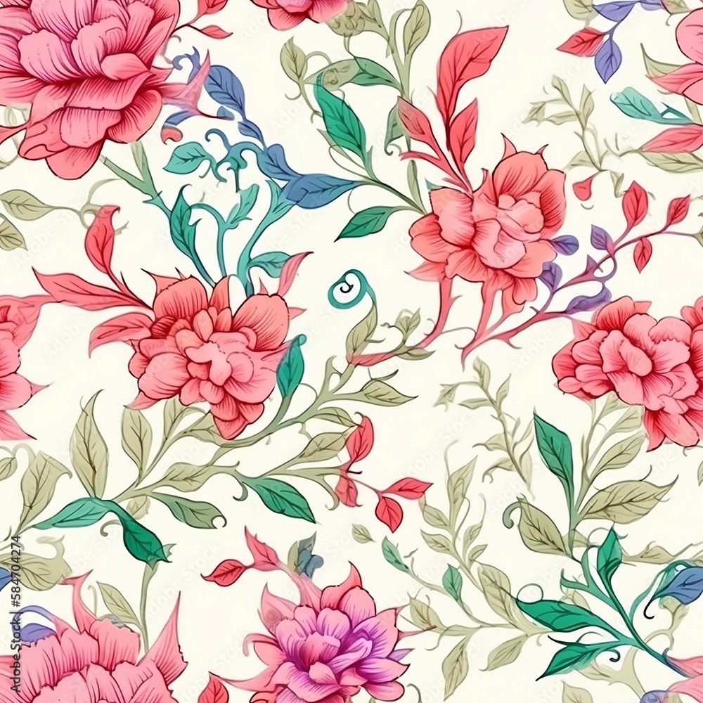 seamless pattern with flowers seamless pattern with flowers