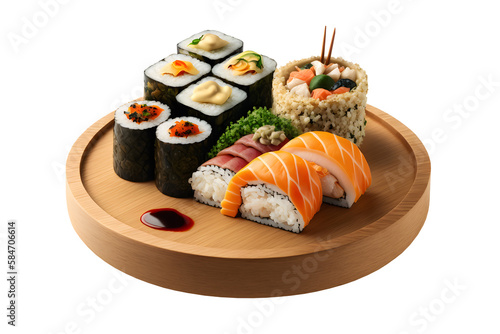 sushi on a plate