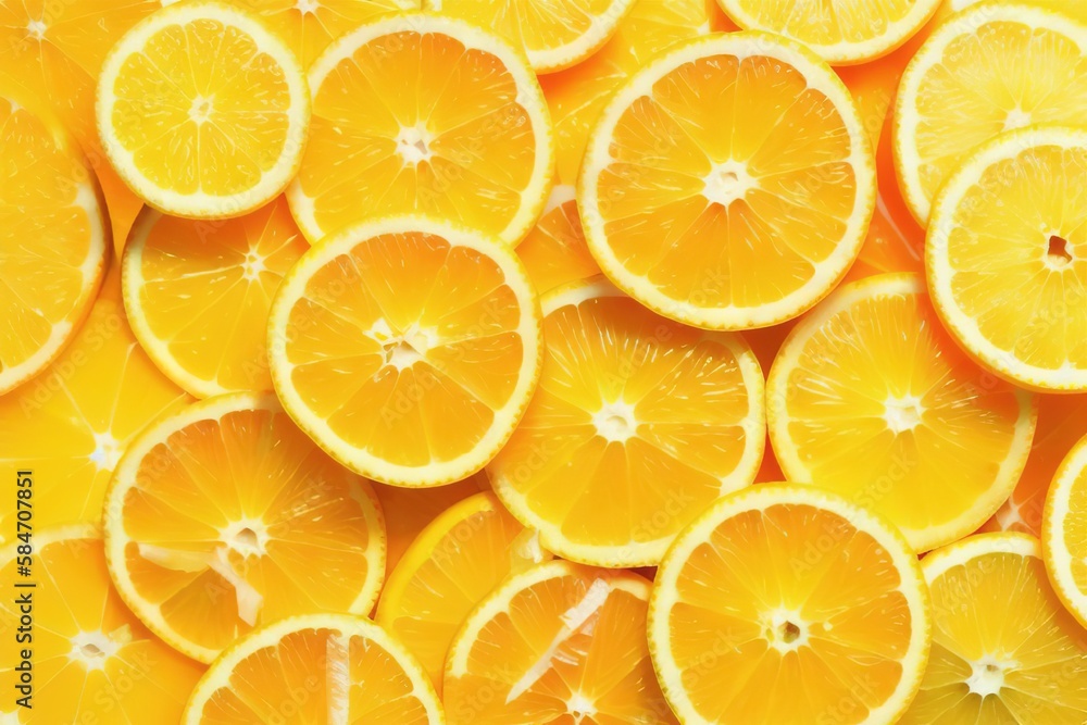 Group of slices, whole of fresh orange fruits isolated on white background, Generative AI. Group of slices, whole of fresh orange fruits isolated on white background, Generative AI.