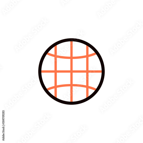 vector icon concept of internet network or can be seen as a waffle or circle net. Can be used for technology companies, internet service providers, restaurants. Can be for web, website, poster, apps