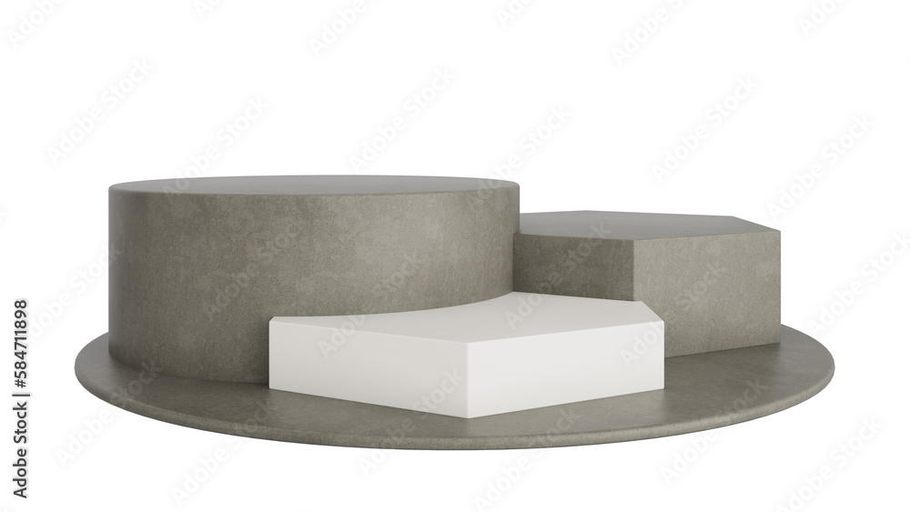 Podium Product Display Stand On Transparent Background Minimal Showcase. 3D Render Illustration Podium Product Display Stand On Transparent Background Minimal Showcase. 3D Render Illustration