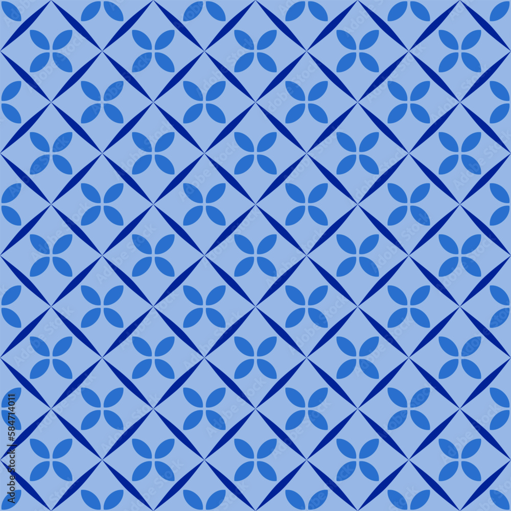 Blue shade seamless flowers pattern background. Blue shade seamless flowers pattern background.
