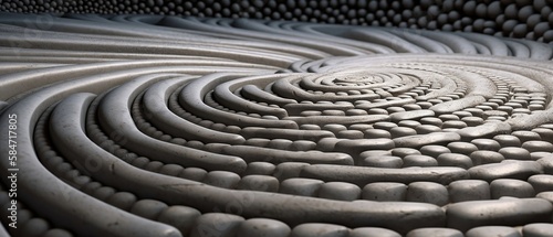 Spiral concrete surface 
