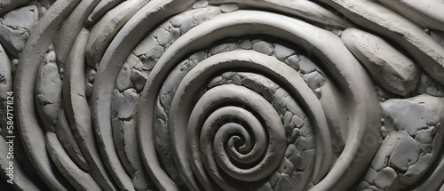 Spiral concrete surface 
