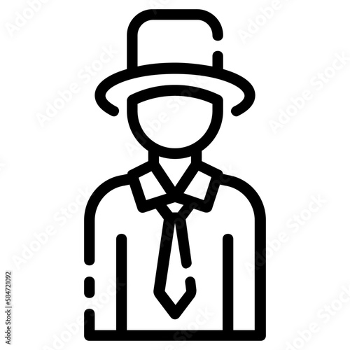 magician avatar outline icon