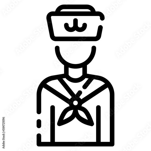 mariner avatar outline icon