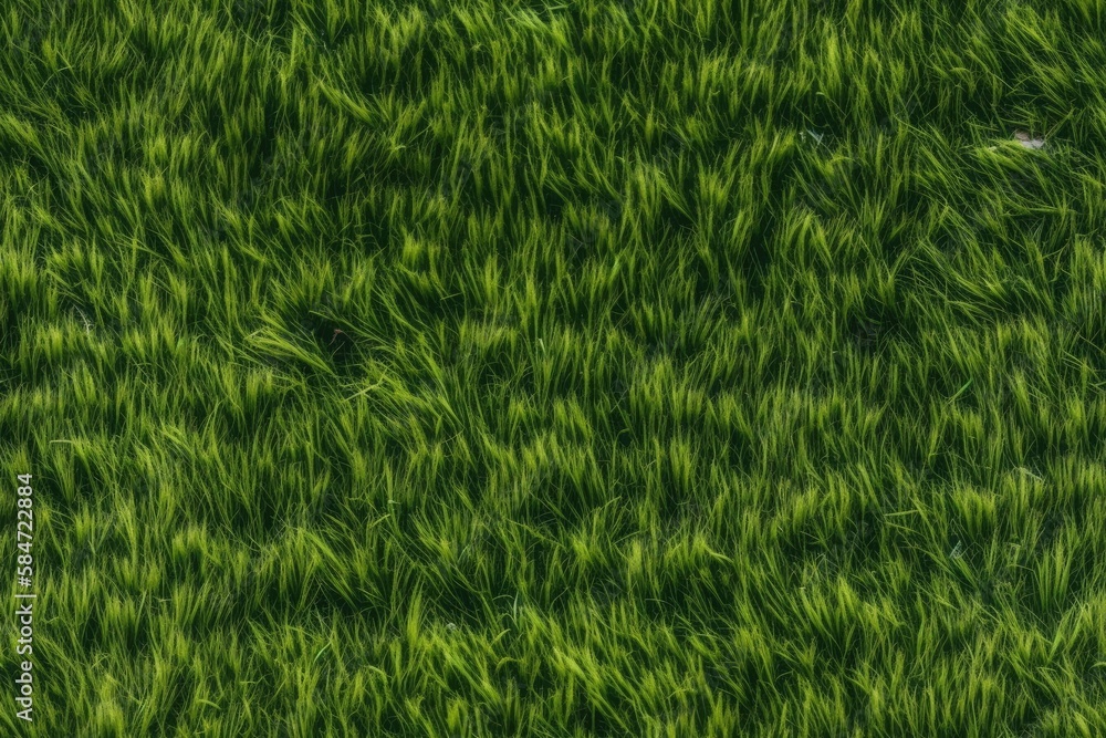 background of green grass. Generative AI background of green grass. Generative AI