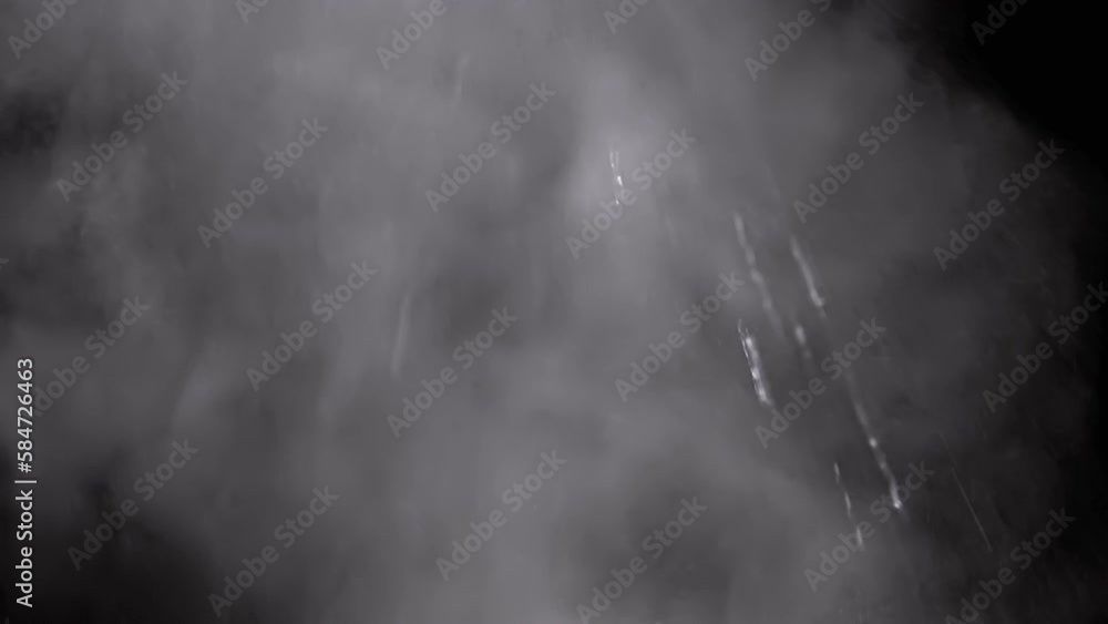 Explosion of Mixed Particles of Water Vapor Smoke Isolated on Black Background. Icy cloud of steam, smoke, gas, water drops explode, mix, swirl in the whirlpool of a storm, a hurricane, or tsunami. Explosion of Mixed Particles of Water Vapor Smoke Isolated on Black Background. Icy cloud of steam, smoke, gas, water drops explode, mix, swirl in the whirlpool of a storm, a hurricane, or tsunami.