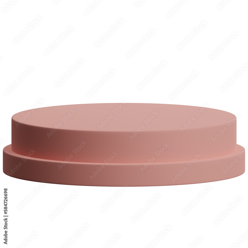 3d render of pink luxury circular podium product display element 3d render of pink luxury circular podium product display element