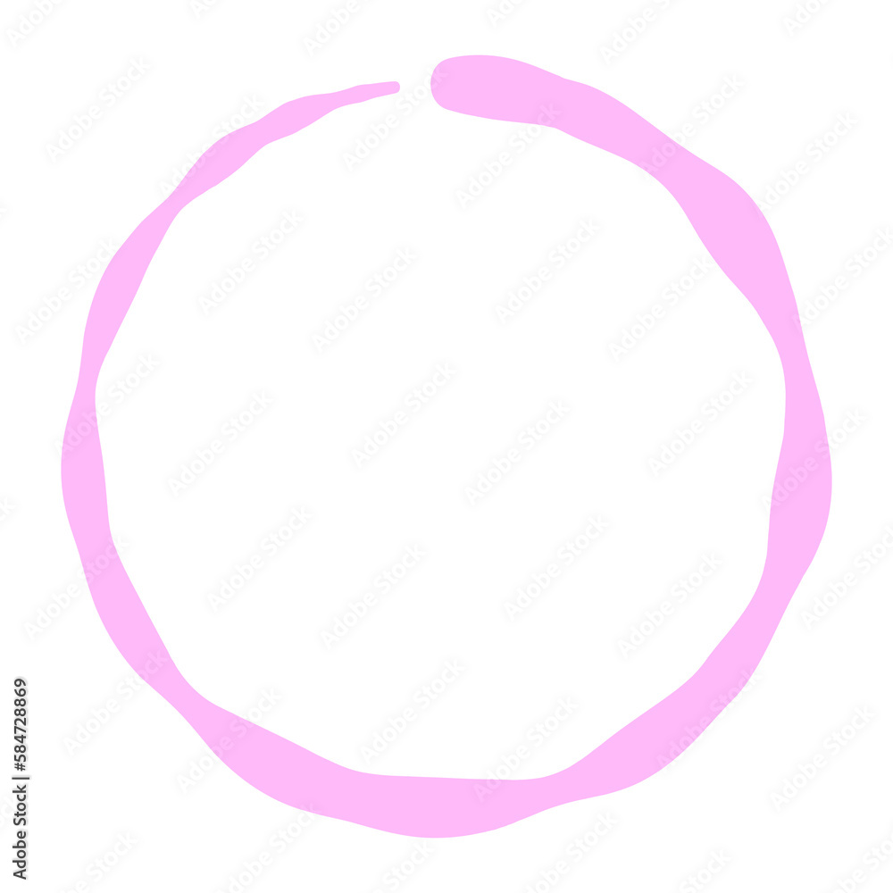 abstract light magenta watercolor circle graphic element with copy space - transparent background abstract light magenta watercolor circle graphic element with copy space - transparent background