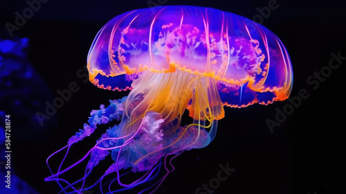 jelly fish in water © CreativeChaos