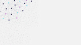 Dots and lines connection on gray background. Global connection network concept.