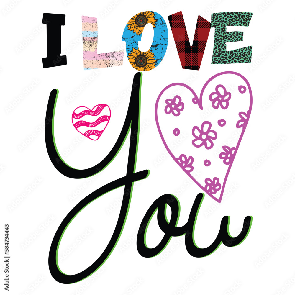 Fototapeta premium Heart Sublimation Design
