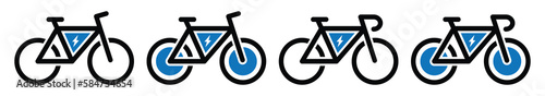 Electric Bicycle icon. Bicycle icon, vector illustration
