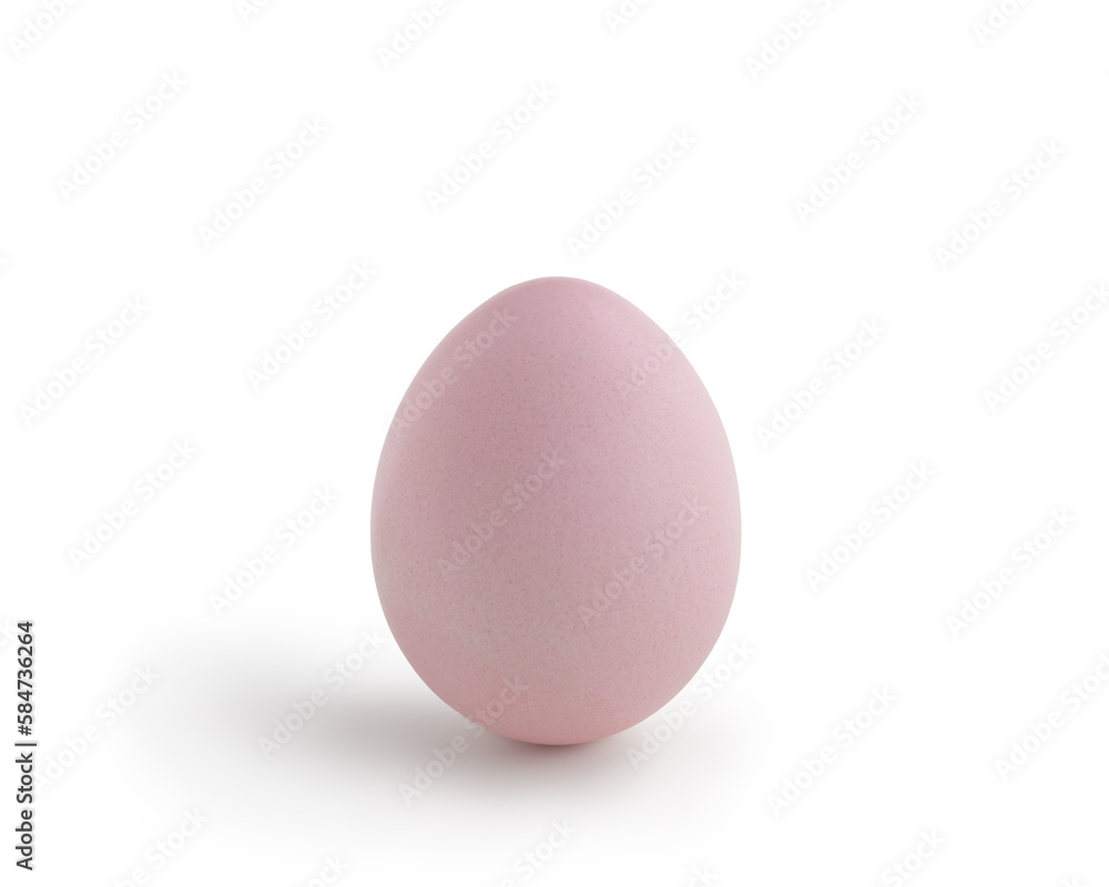 pink easter egg isolated on white background pink easter egg isolated on white background