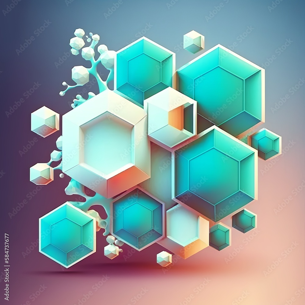 Health care and medical pattern innovation concept science background. geometric hexagons shape medicine and science background bacteria virus molecule microscope Generative AI Health care and medical pattern innovation concept science background. geometric hexagons shape medicine and science background bacteria virus molecule microscope Generative AI