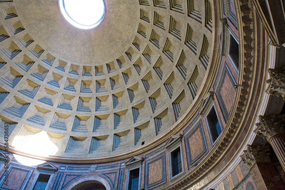 Roma. Interno della Cupola del Pantheon