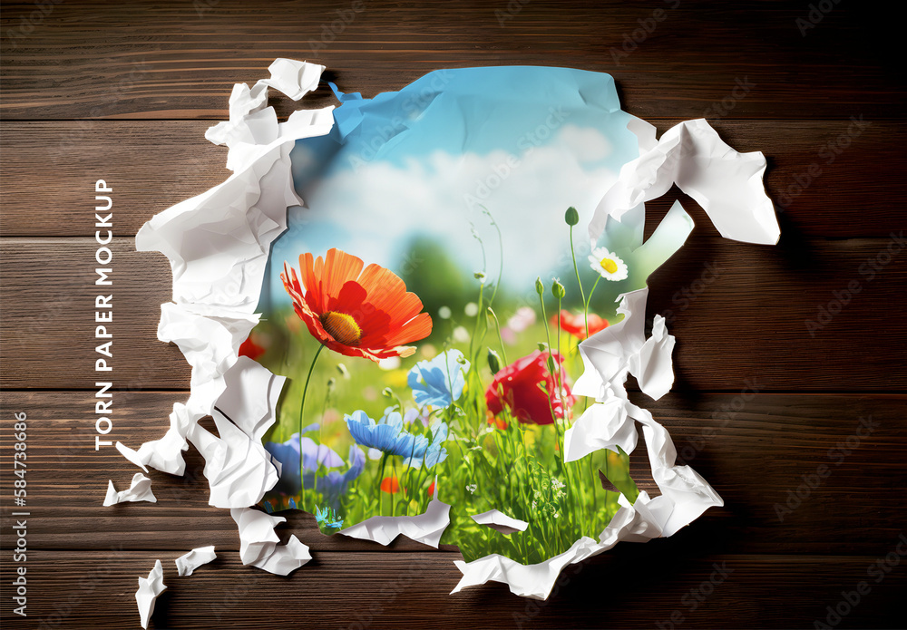 Ripped Paper Effect Stock Template Adobe Stock Ripped Paper Effect Stock Template Adobe Stock