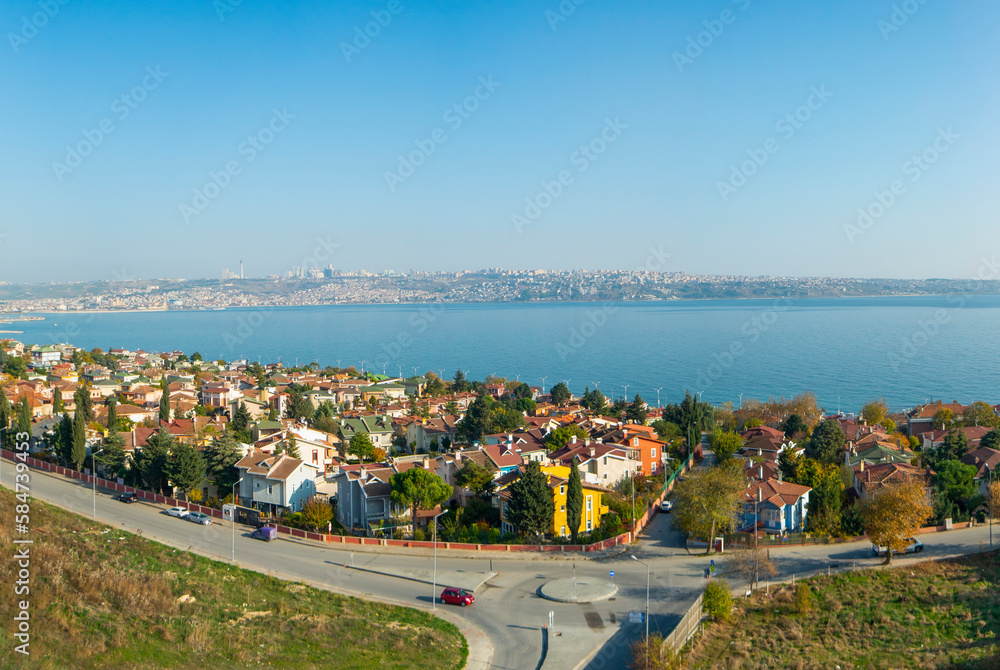 Sea view from the city