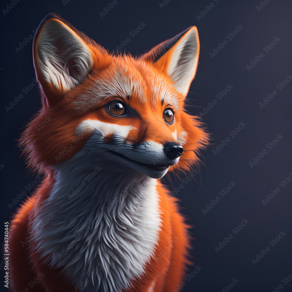 Obraz premium A beautiful fox