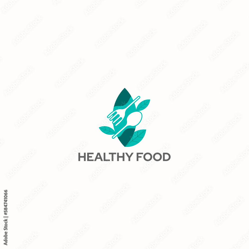 ILLUSTRATION HEALTHY FOOD WITH SPOON AND SPORK, RESTAURANT LOGO ICON SIMPLE DESIGN VECTOR FOR YOUR BUSINESS ILLUSTRATION HEALTHY FOOD WITH SPOON AND SPORK, RESTAURANT LOGO ICON SIMPLE DESIGN VECTOR FOR YOUR BUSINESS