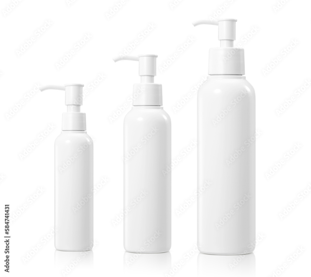 Carton packaging bottle foam tube mockup isolated on white background 3d Carton packaging bottle foam tube mockup isolated on white background 3d