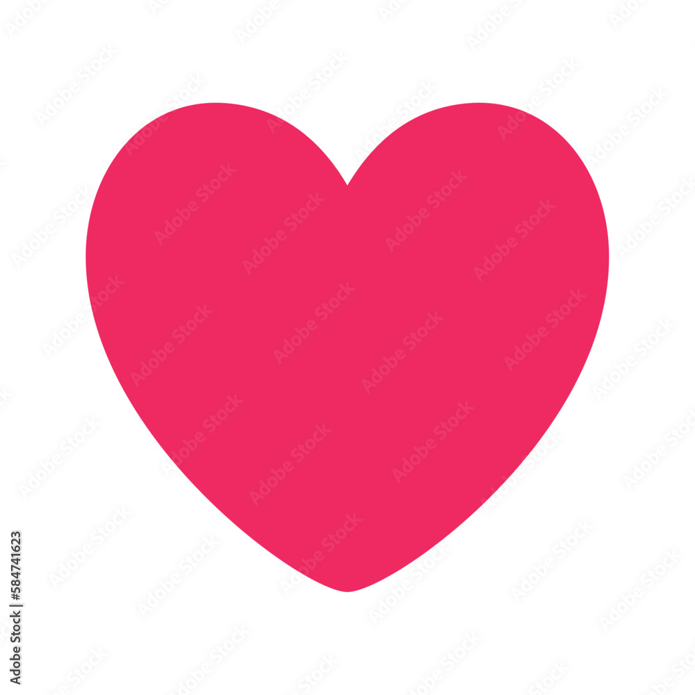 heart vector icon with light background