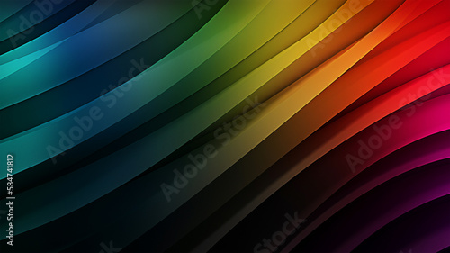 Colorful lines on a dark background photo
