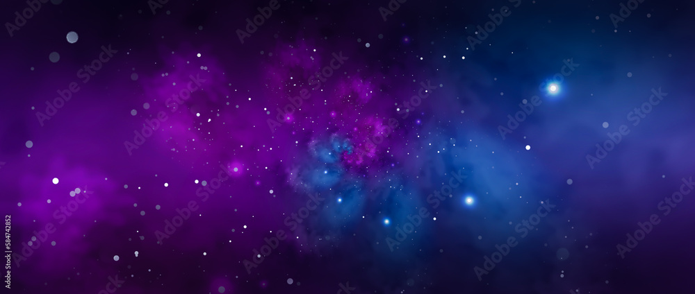 Galaxy stars. Abstract space background. Concept of galaxy, fantasy, and universe.