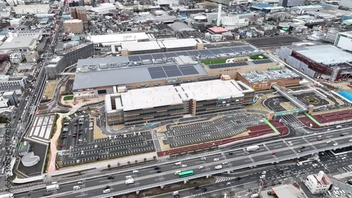 2023年3月　ららぽーと門真 オープン直前の様子を空から撮影