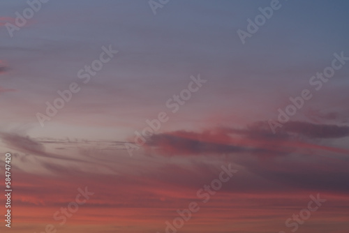 Orange purple sunset cloudscape backdrop © GCapture