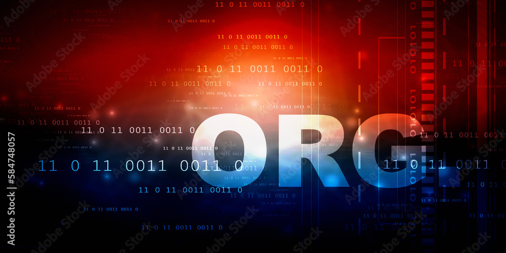 2d illustration Internet domain org 2d illustration Internet domain org