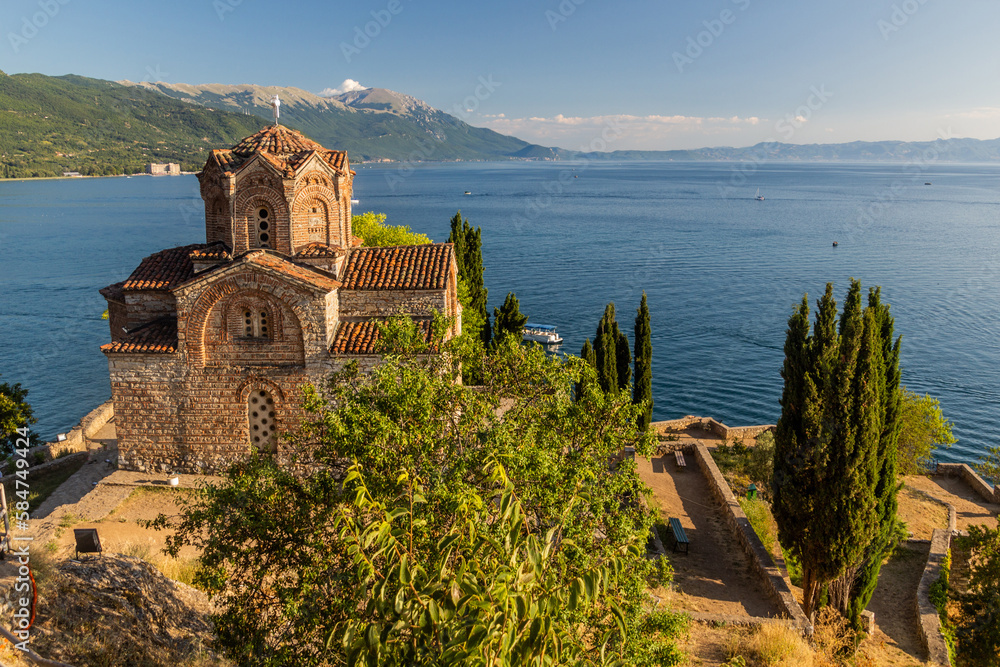 Church of St. John at Kaneo by Ohrid lake, North Macedonia