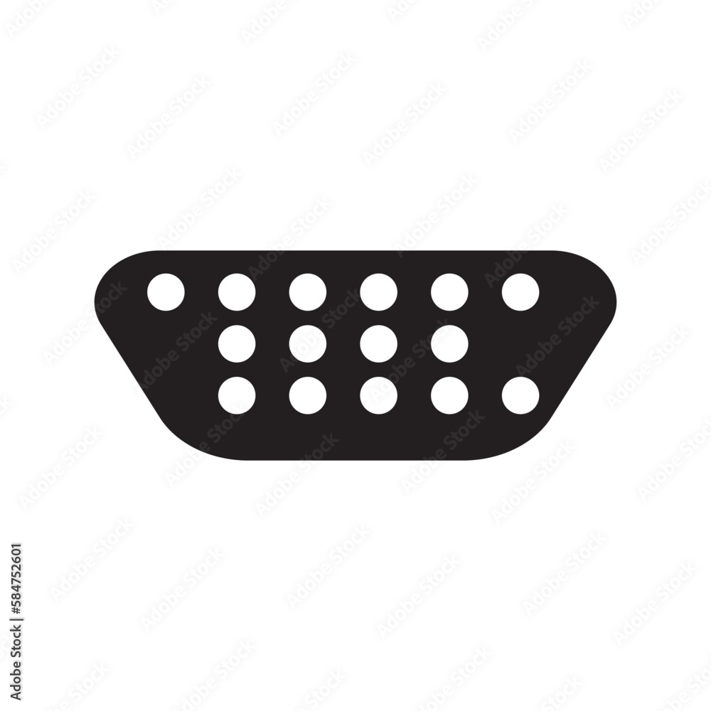 VGA cable icon. vector illustration symbol design. VGA cable icon. vector illustration symbol design.