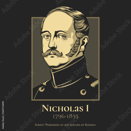 Nicholas I (1796-1855) was Emperor of Russia, King of Congress Poland and Grand Duke of Finland. He was the third son of Paul I and younger brother of his predecessor, Alexander I. photo